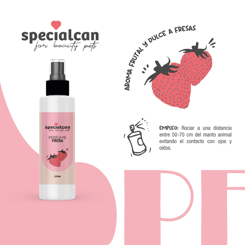 Perfume Fresa para Mascotas - Specialcan