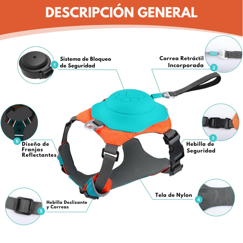 GripControl Pro MINI - Arnés y Correa Todo en Uno