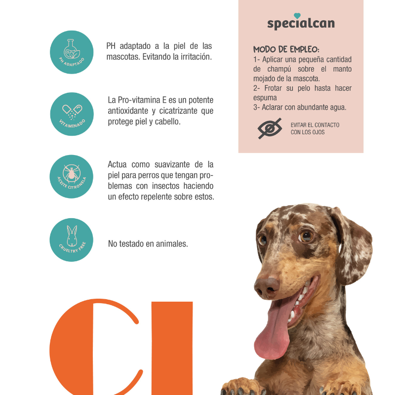 Champú Citronela 250ML - Specialcan