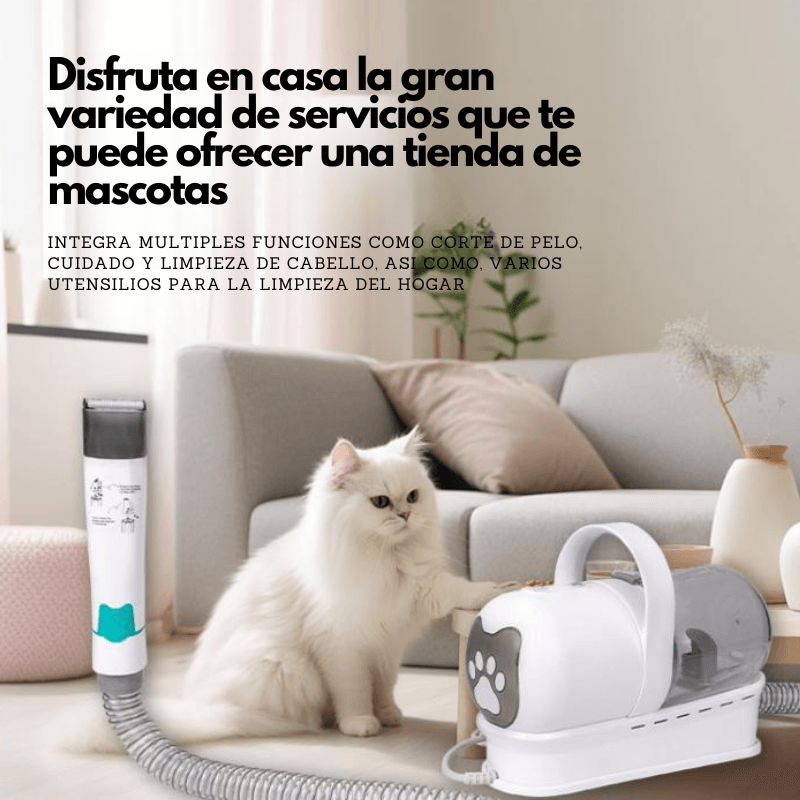 MascotaClean - Kit de Aseo y Aspiradora para Mascotas