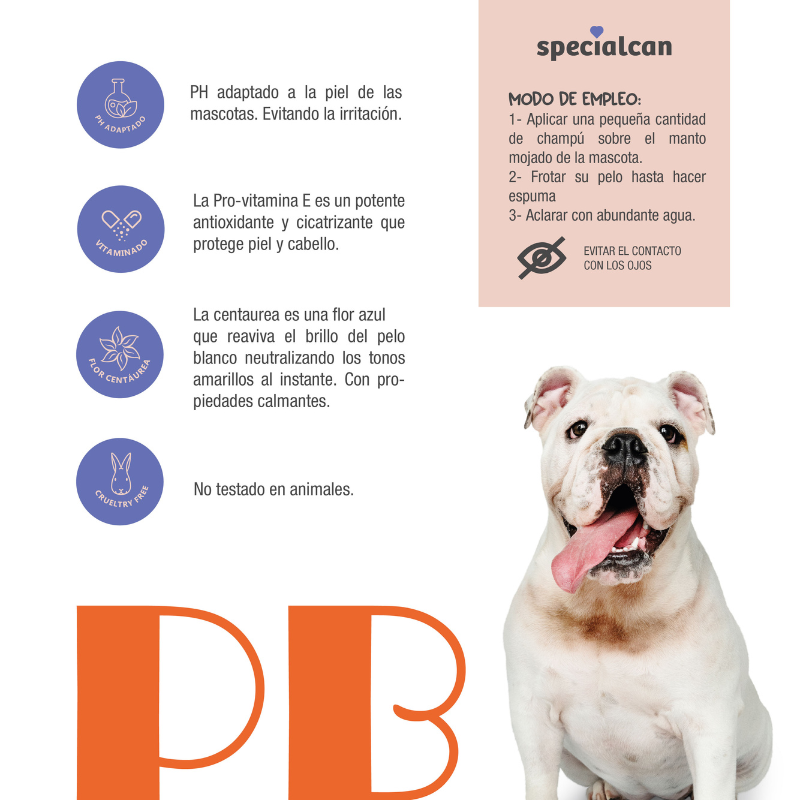 Champú Pelo Blanco 250ML - Specialcan