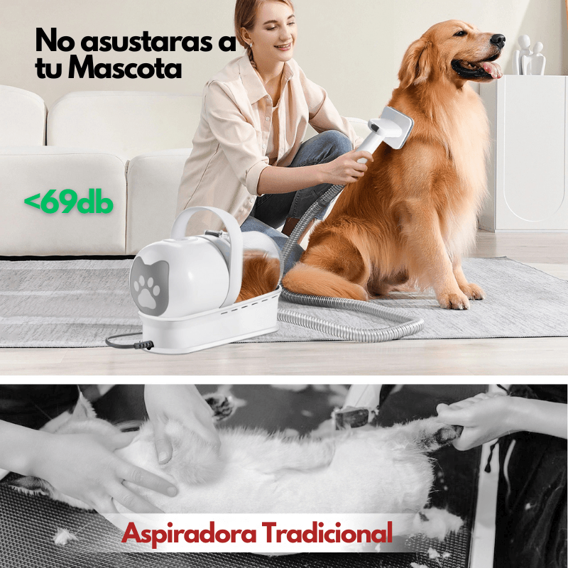 MascotaClean - Kit de Aseo y Aspiradora para Mascotas