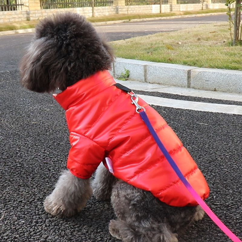 Plush Roja - Chaqueta Acolchada metalizada