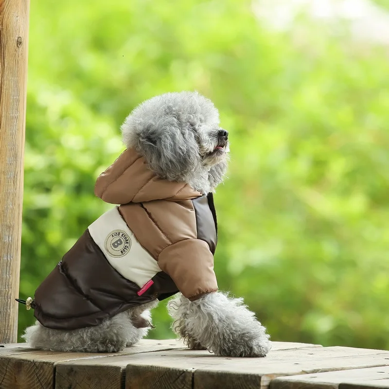 Warmy Marrón - Chaqueta Impermeable de Invierno para Mascotas