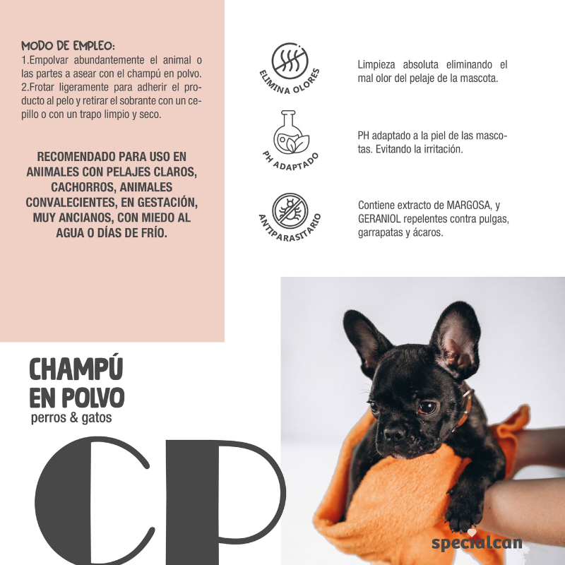 Champú en Polvo 250GR - Specialcan