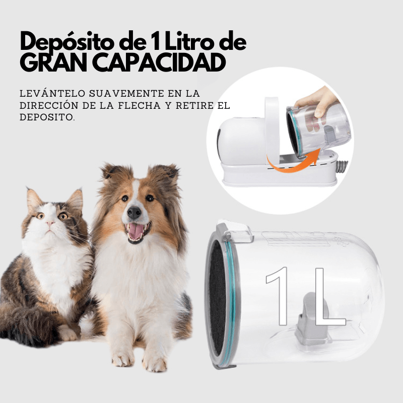 MascotaClean - Kit de Aseo y Aspiradora para Mascotas