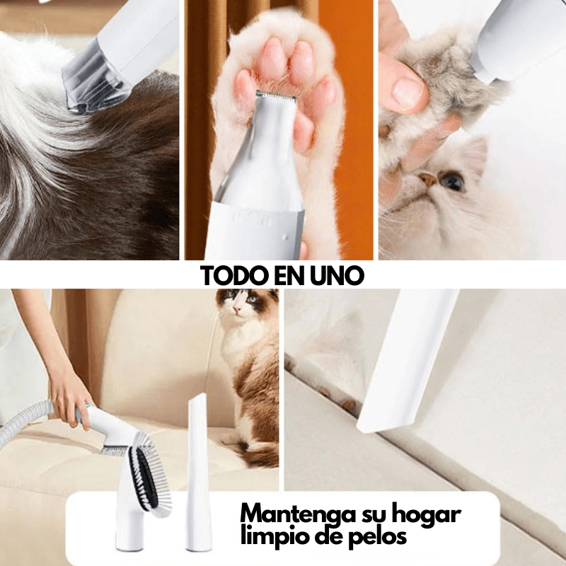 MascotaClean - Kit de Aseo y Aspiradora para Mascotas