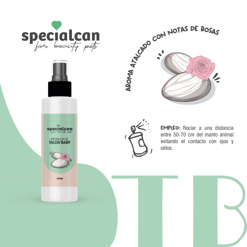 Perfume de Talco Baby para Mascotas - Specialcan