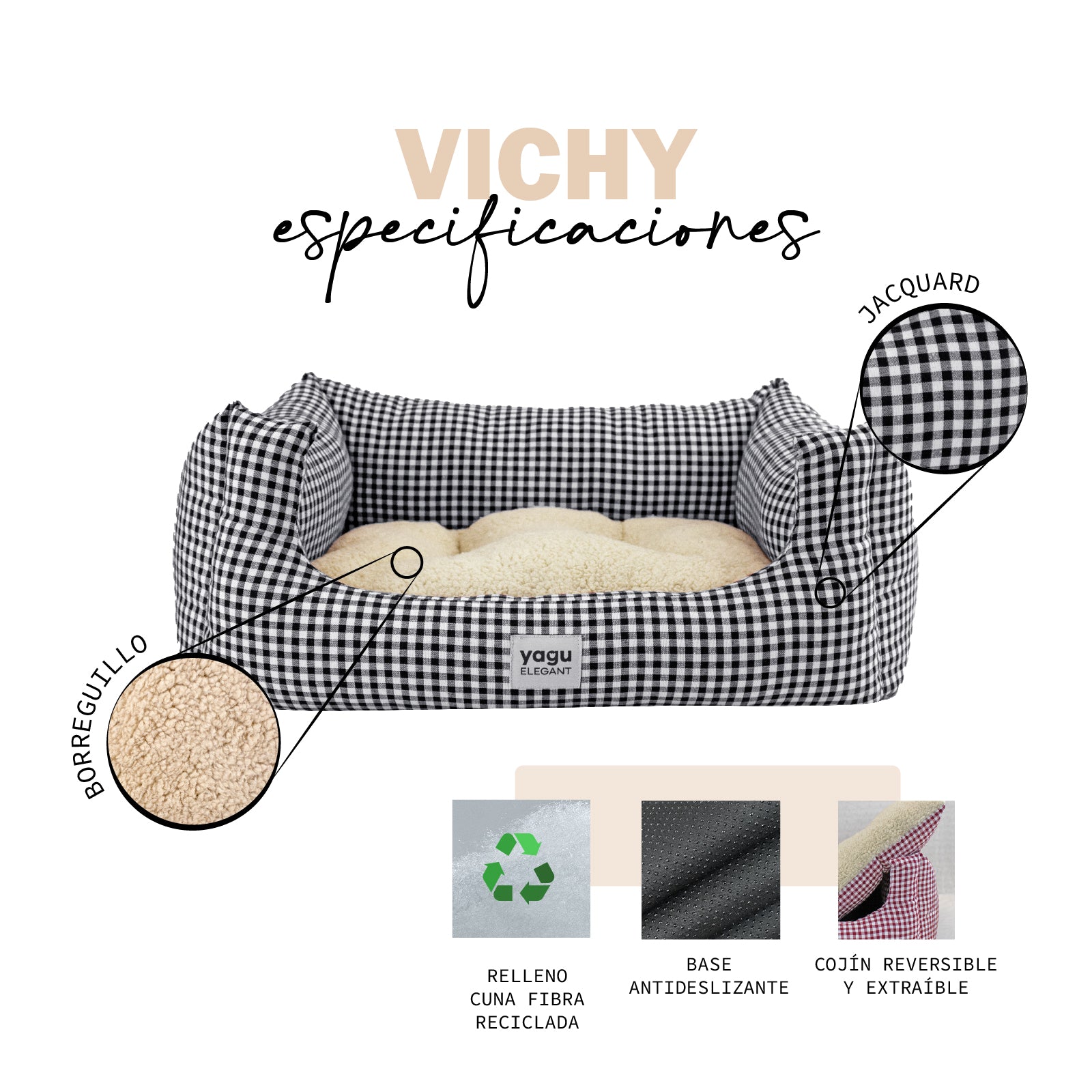 Vichy - Cuna Confort Negro YAGU