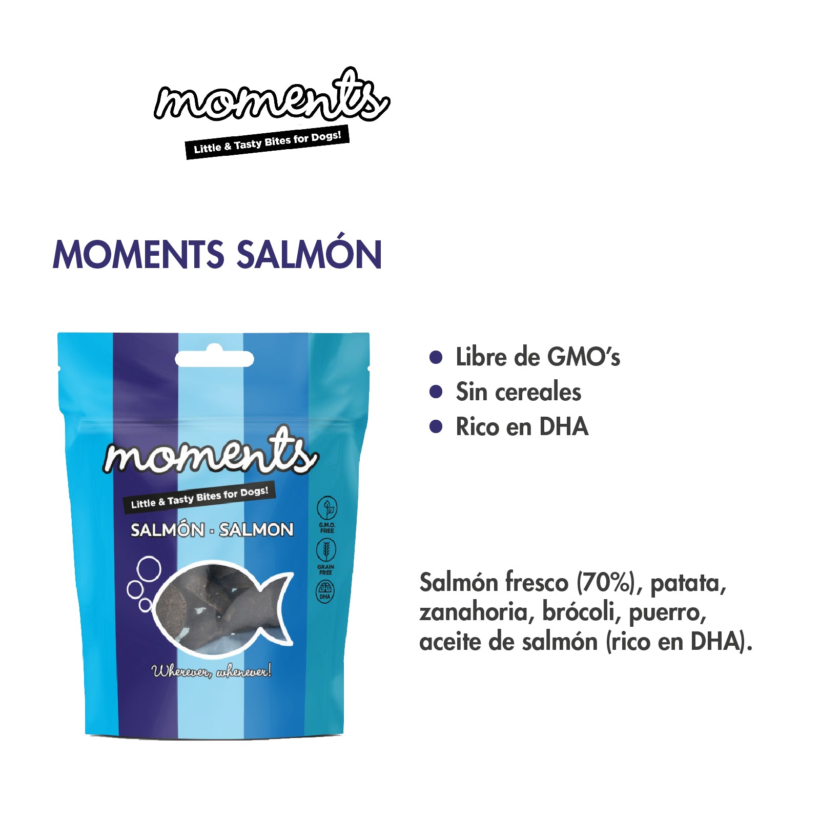 Moments Snacks Salmón - 60g