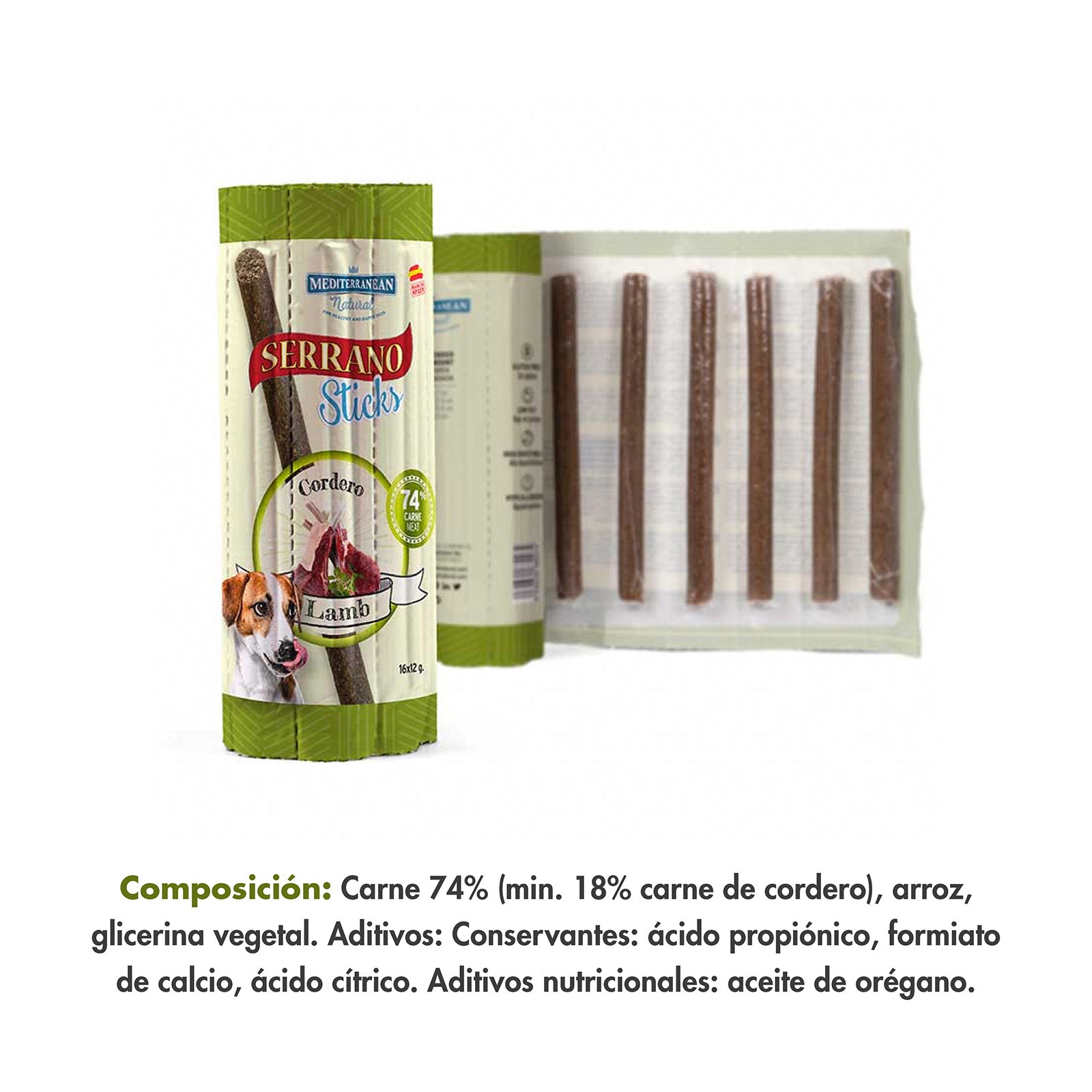 Serrano Sticks - Cordero (16 Ud.))