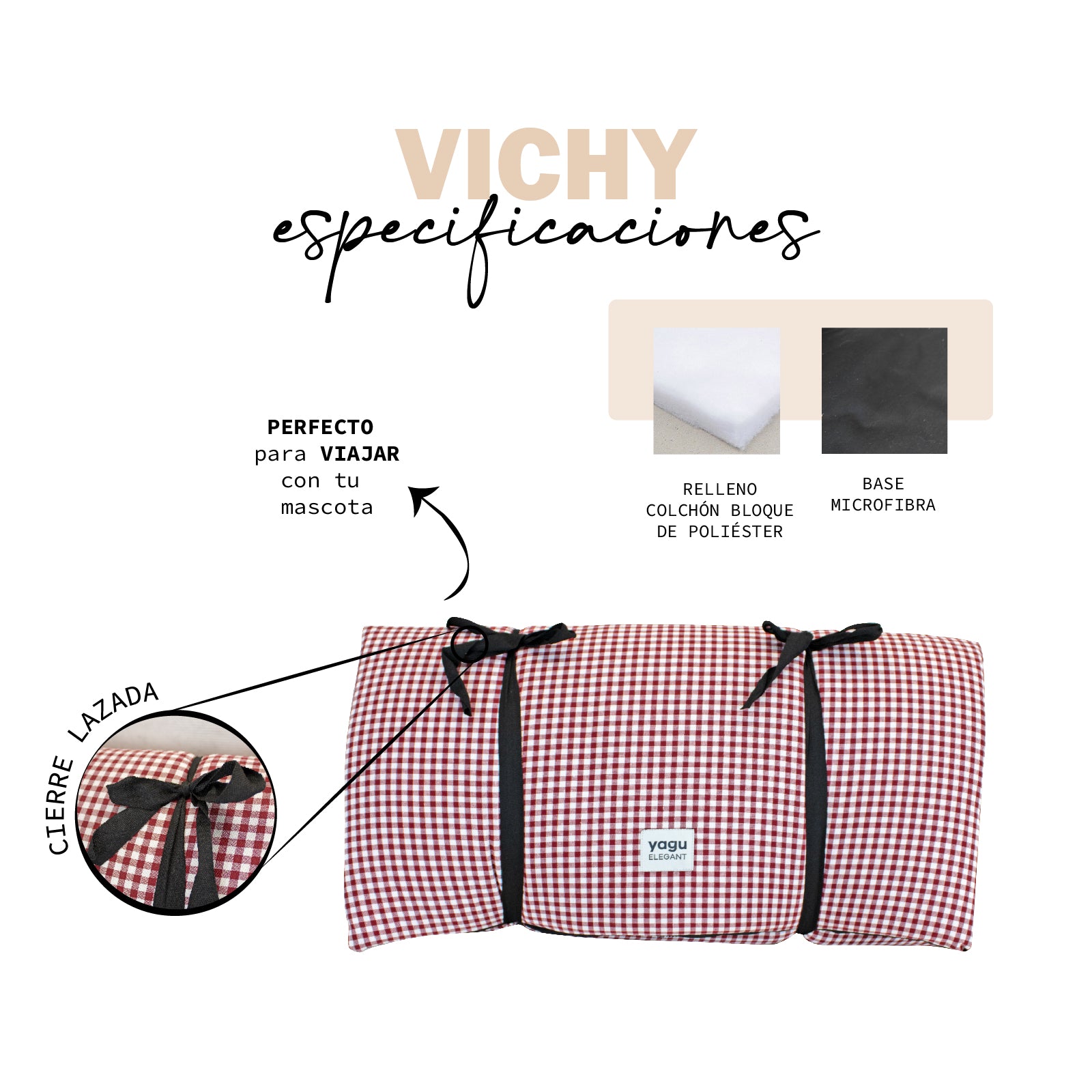 Vichy - Colchón Zenda Grana YAGU