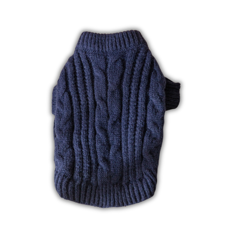 Wooly Azul Bondi - Suéter de Punto para Mascotas