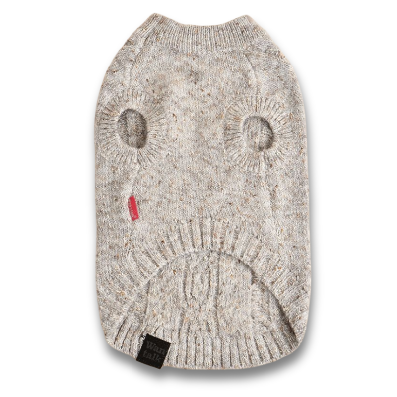 Cazy Beige - Suéter de Punto para Mascotas