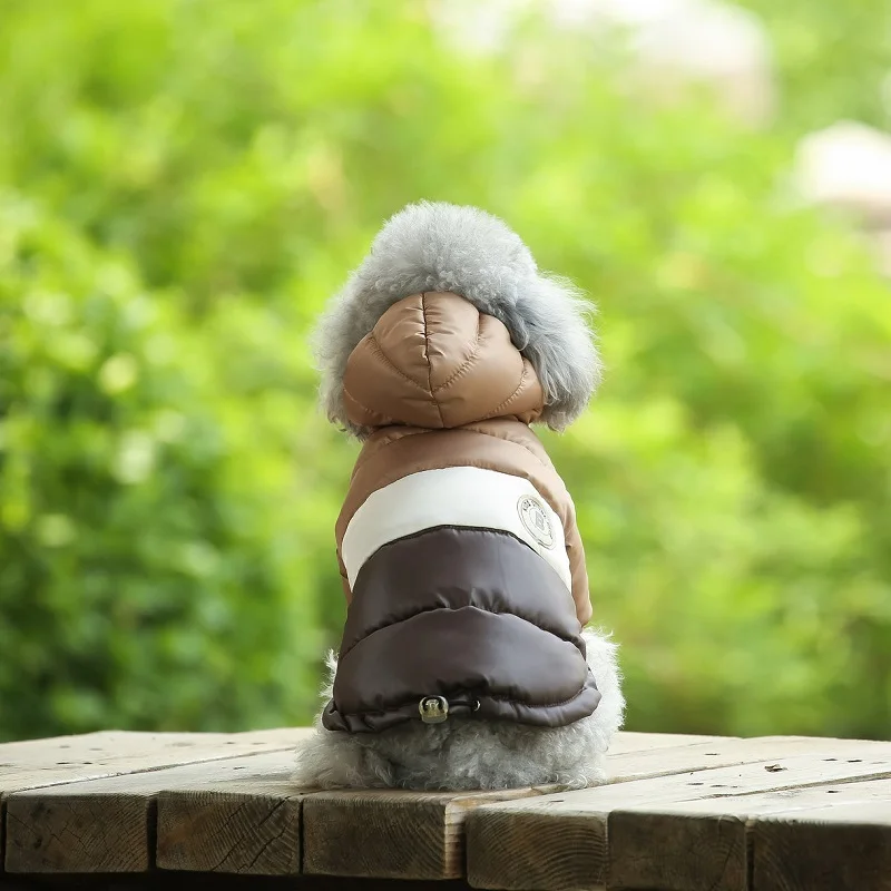 Warmy Marrón - Chaqueta Impermeable de Invierno para Mascotas