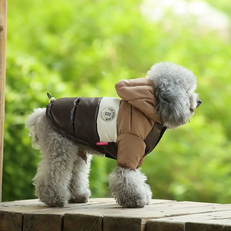 Warmy Marrón - Chaqueta Impermeable de Invierno para Mascotas