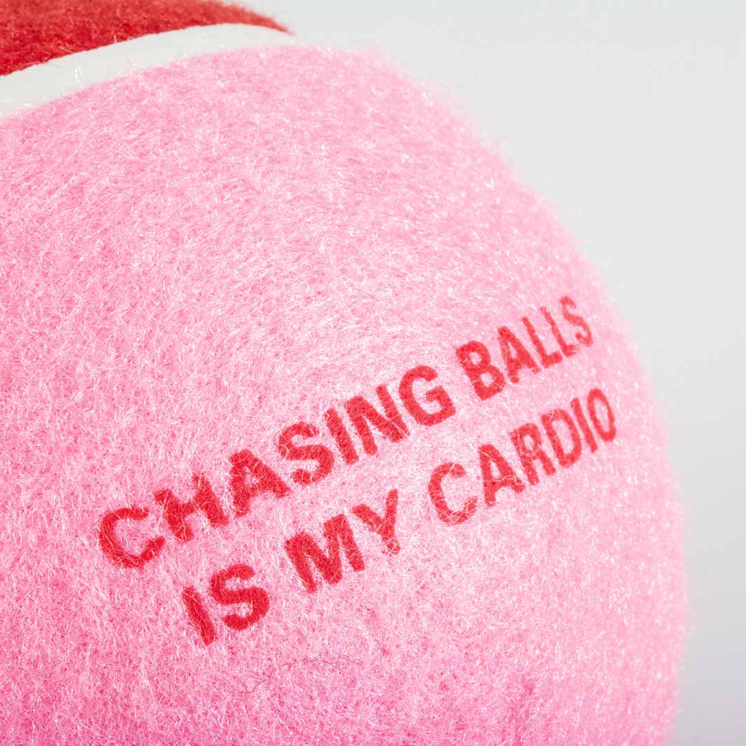Pelota de Tenis CHASE ME - Rojo/Rosa - DogToy