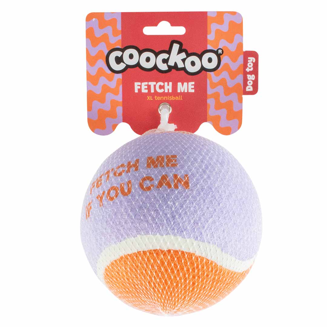 Pelota de Tenis FETCH ME - Lila/Naranja - DogToy