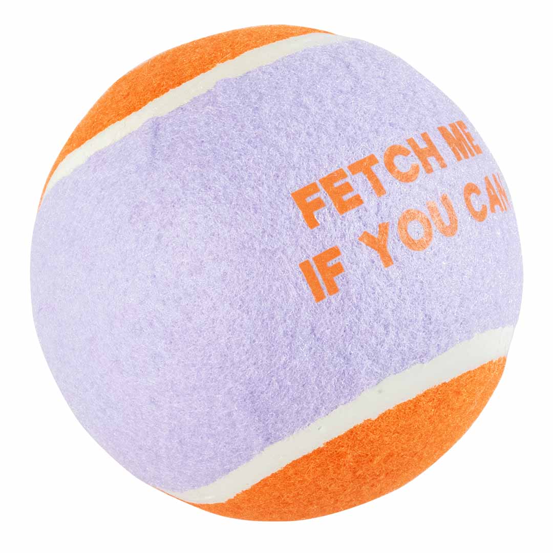Pelota de Tenis FETCH ME - Lila/Naranja - DogToy