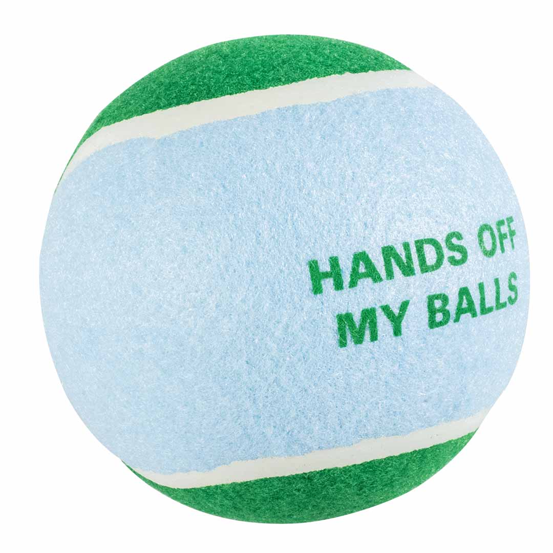 Pelota de Tenis HANDS OFF - Azul/Verde - DogToy