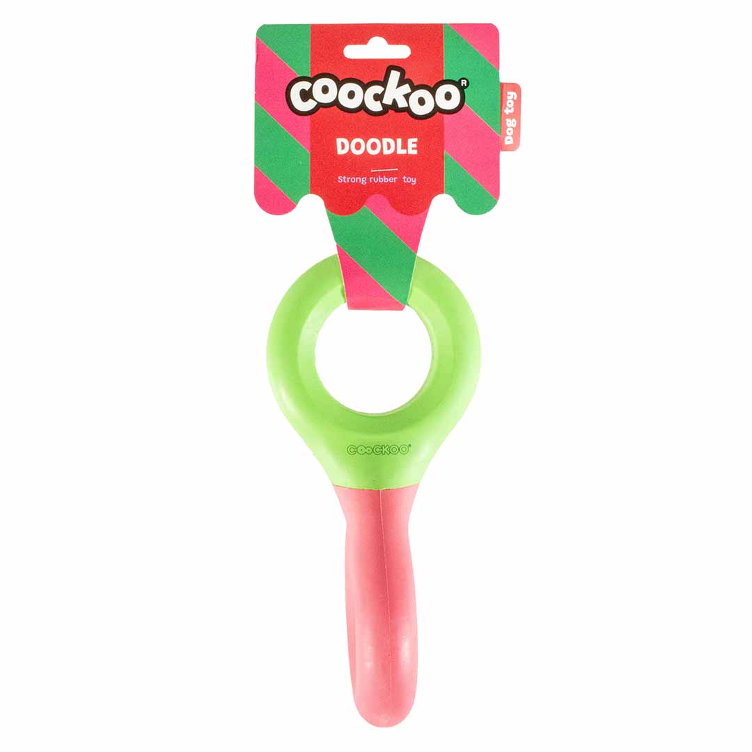 Juguete para Perros DOODLE - Verde/Rosa - DogToy