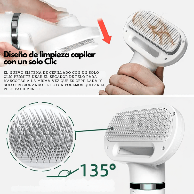 BrisaPet - Secador y Cepillo 2 en 1