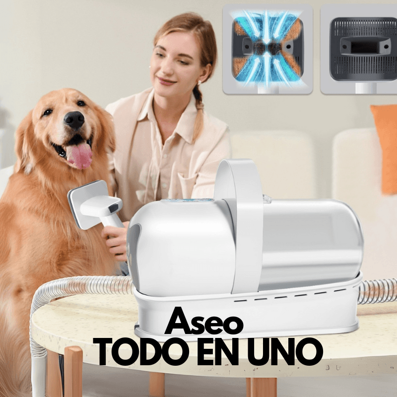 MascotaClean - Kit de Aseo y Aspiradora para Mascotas