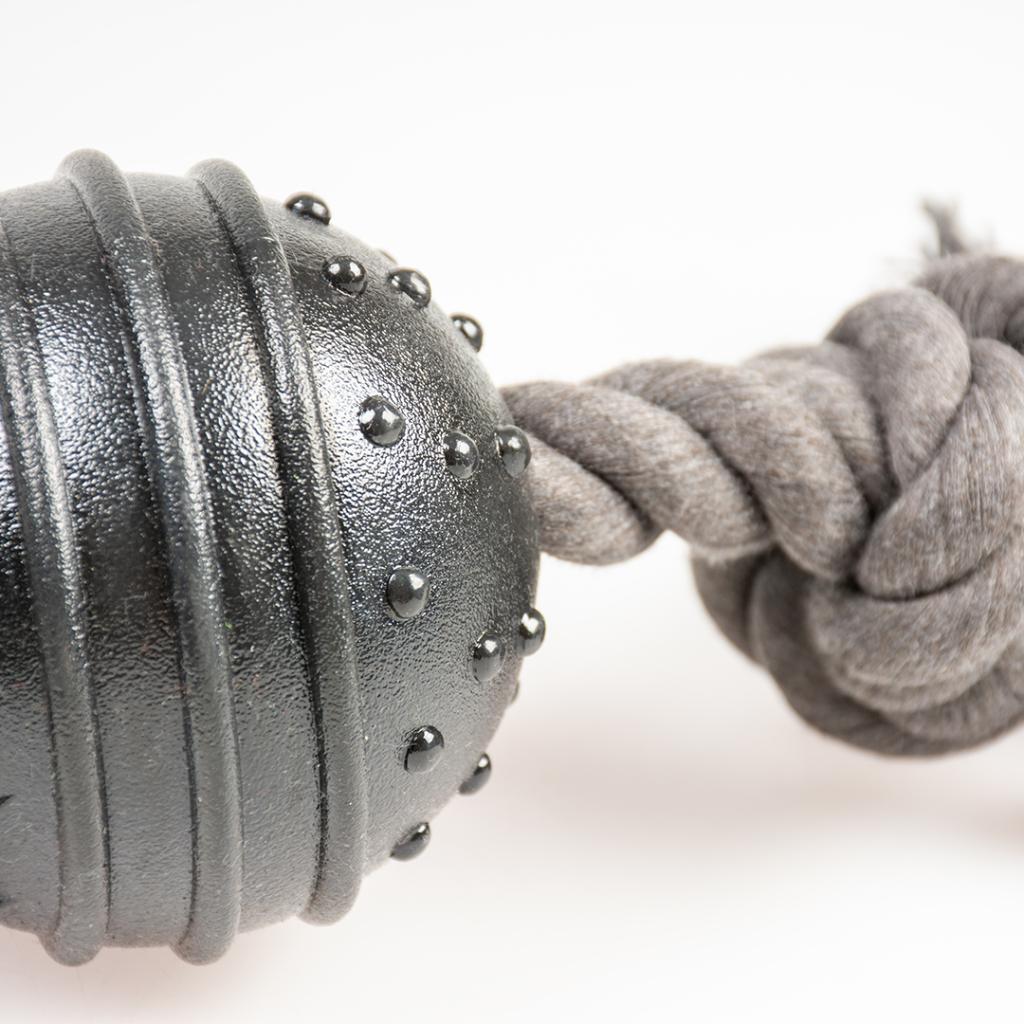 Duvo - ECO Cuerda 3 Nudos y Bola de Goma (8 cm)