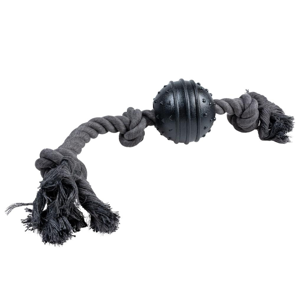 Duvo - ECO Cuerda 3 Nudos y Bola de Goma (8 cm)