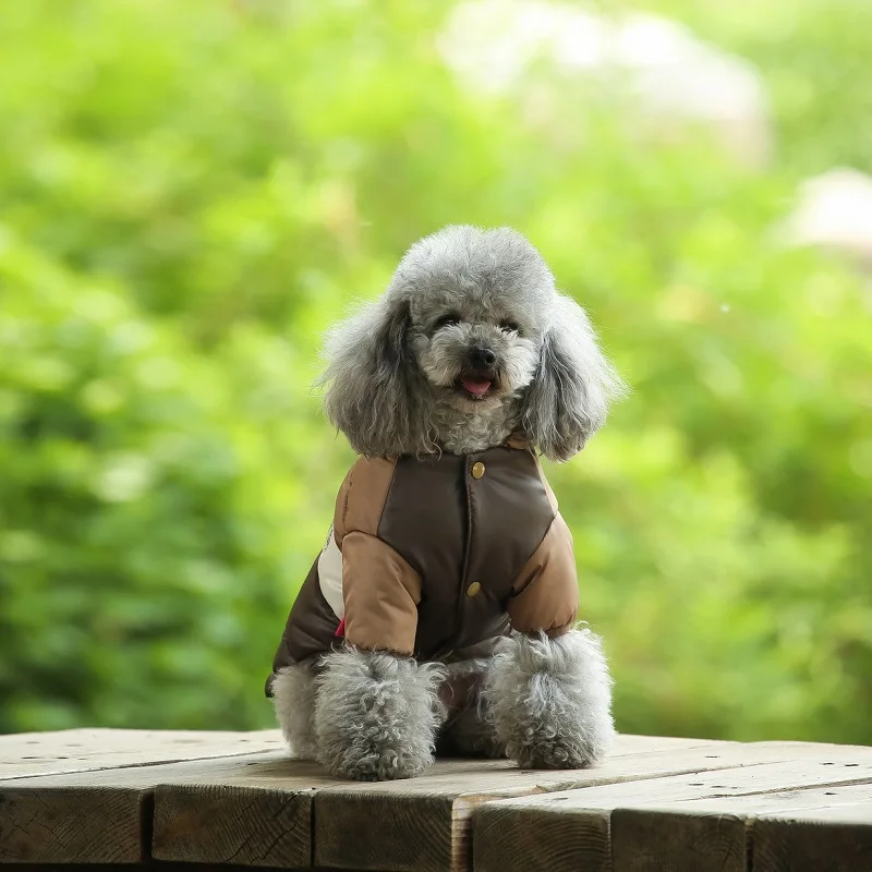 Warmy Marrón - Chaqueta Impermeable de Invierno para Mascotas