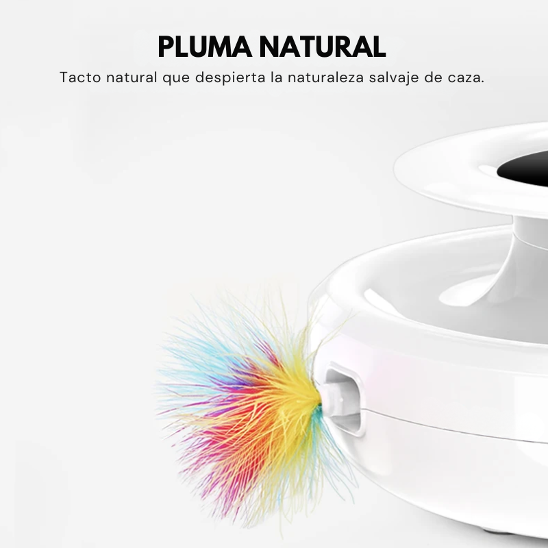 PouncePlay - Juguete Inteligente 3 en 1 para Gatos