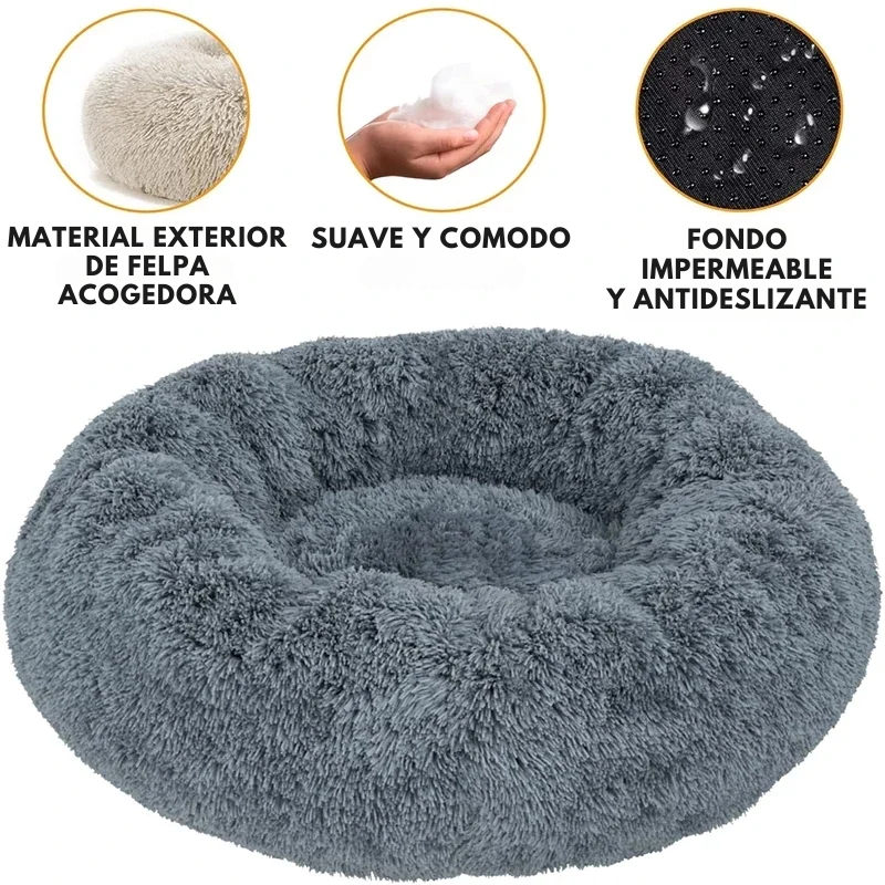 DreamPaw - Cama Redonda Antiestres
