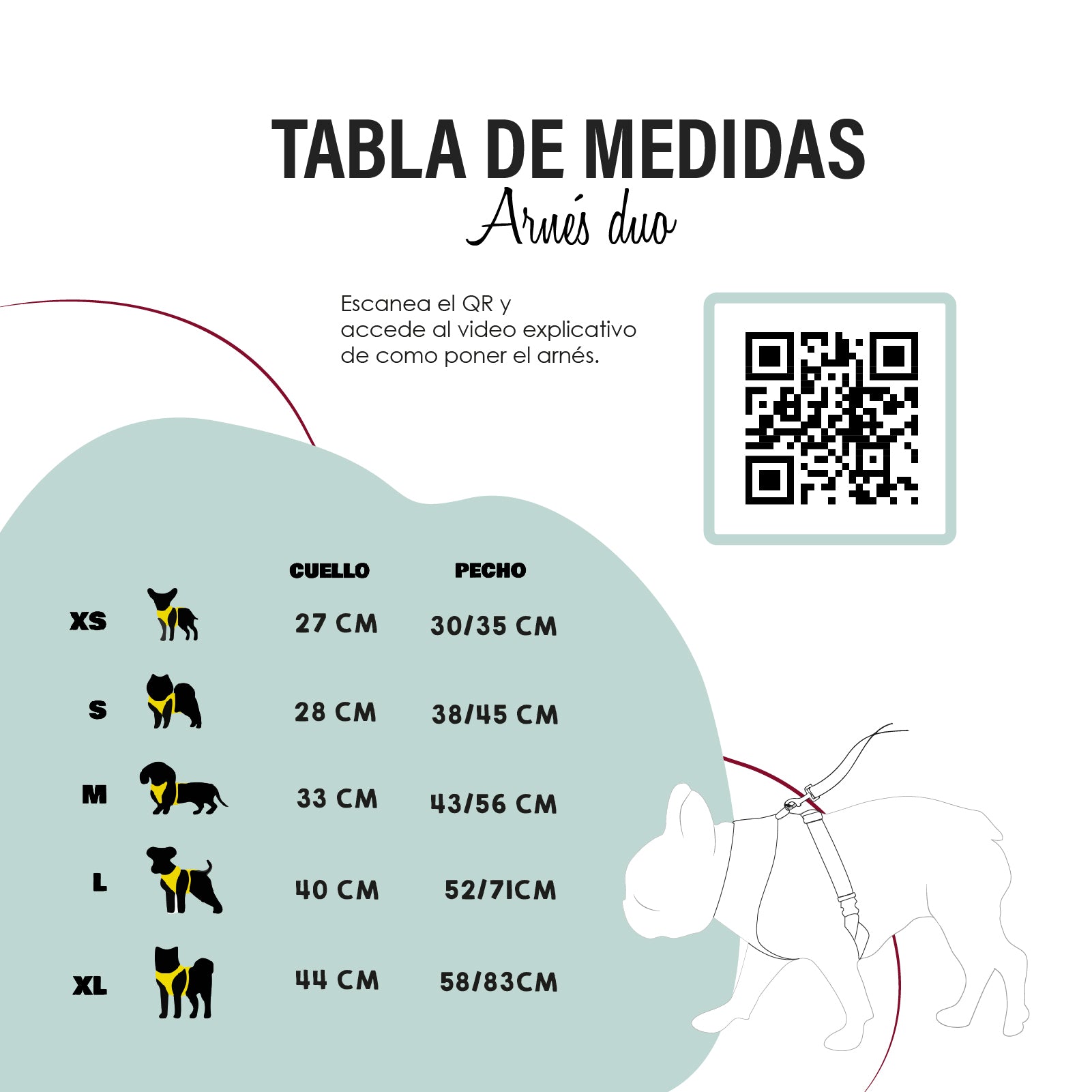 Arnés DUO PET LOVER - BULL