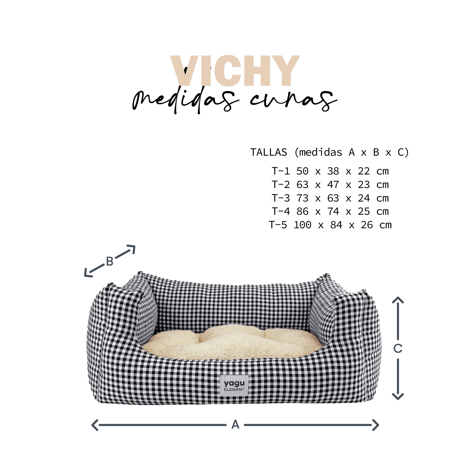 Vichy - Cuna Confort Negro YAGU